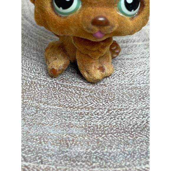 Littlest Pet Shop 2007 Flocked Fuzzy Chow Chow #332 Genuine LPS 1st Generation - Picture 3 of 7
